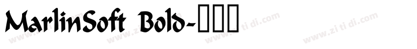 MarlinSoft Bold字体转换